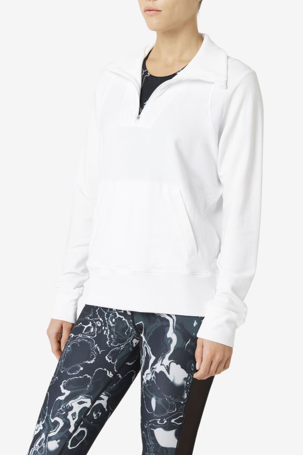 branco FILA fila branco fi-lux half zip HXJFD1894