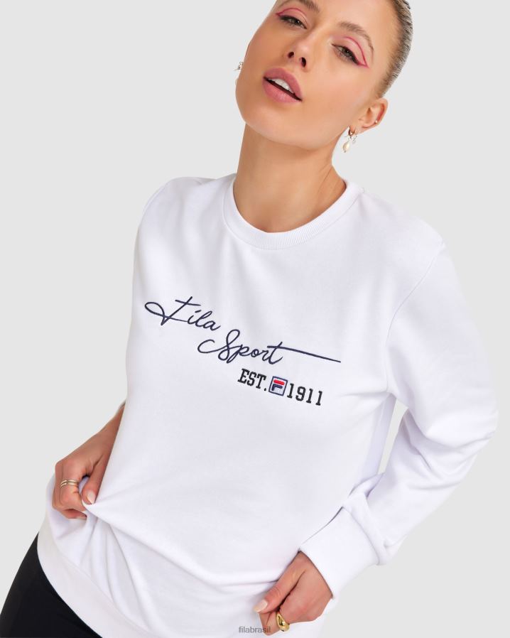 branco FILA fila cinzia feminino branco HXJFD2832