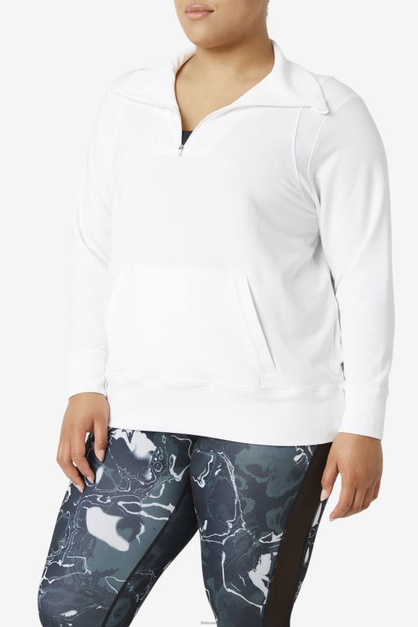 branco FILA fila fi-lux half zip branco HXJFD1927