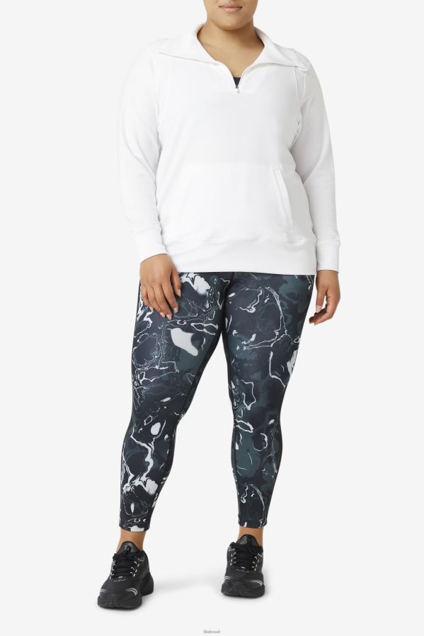 branco FILA fila fi-lux half zip branco HXJFD1927