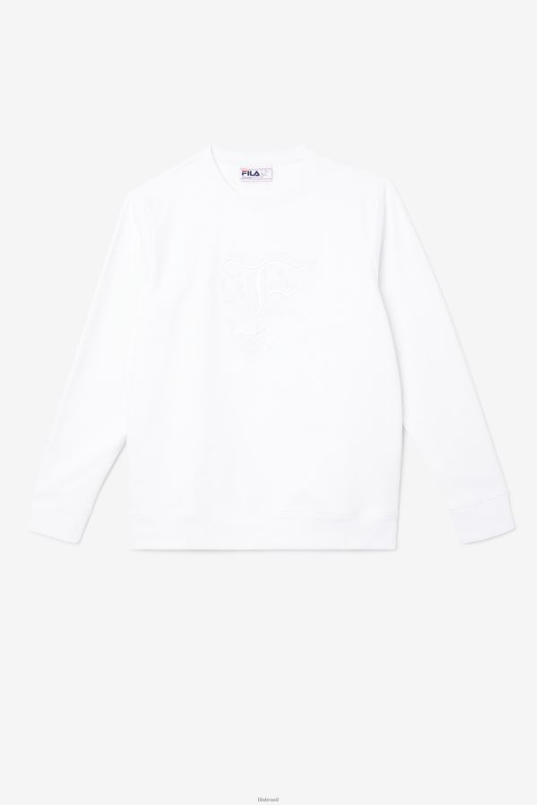 branco FILA moletom fila izabella branco HXJFD1519