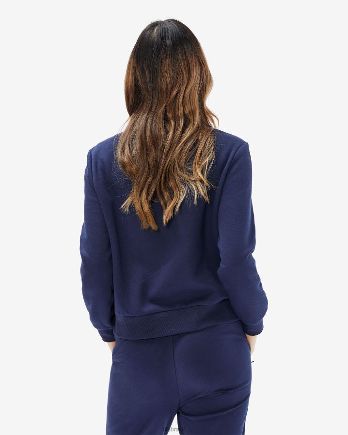 nova marinha FILA moletom grazia feminino nova fila azul marinho HXJFD2951