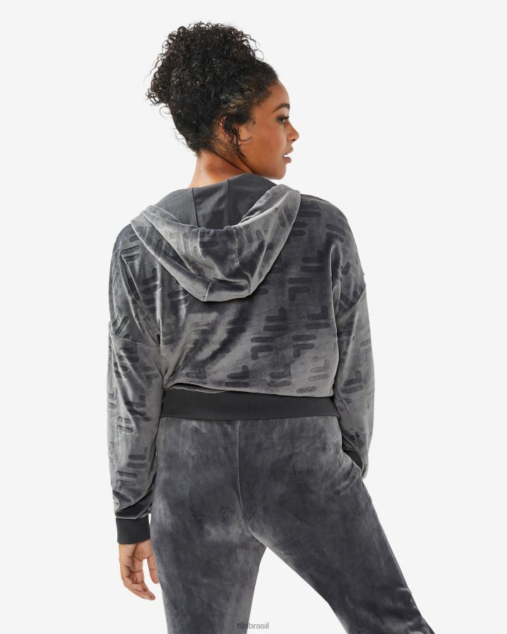 ostra preta FILA fila preto oyster feminino aspena qtr zip HXJFD2967