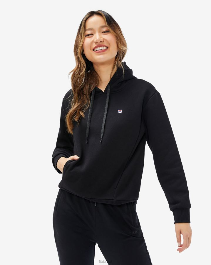 preto FILA capuz fila preto feminino HXJFD2955