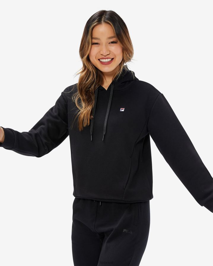 preto FILA capuz fila preto feminino HXJFD2955