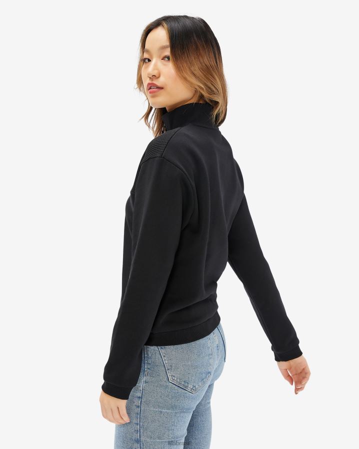 preto FILA emblema feminino qtr zip fila preto HXJFD2972