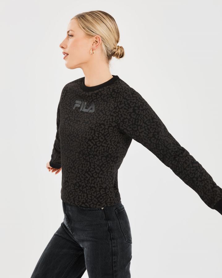 preto FILA fila crew volta feminino preto HXJFD2808