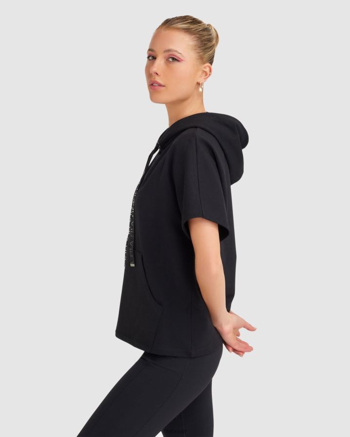 preto FILA fila spencer ss com capuz feminino preto HXJFD2814