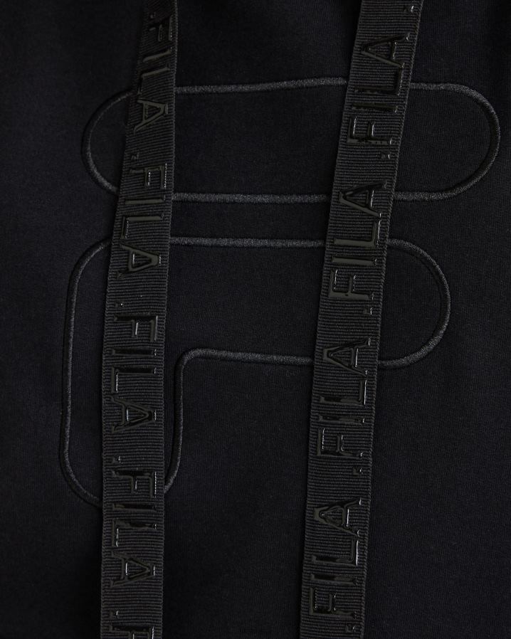 preto FILA fila spencer ss com capuz feminino preto HXJFD2814