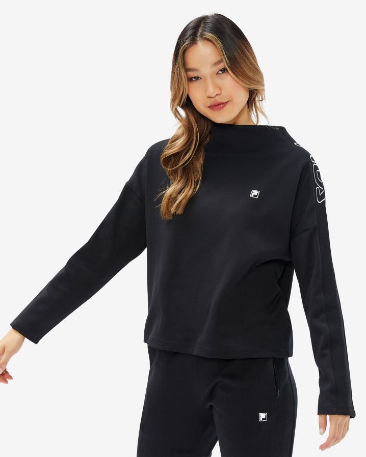 preto FILA top fila chiara feminino preto HXJFD2960