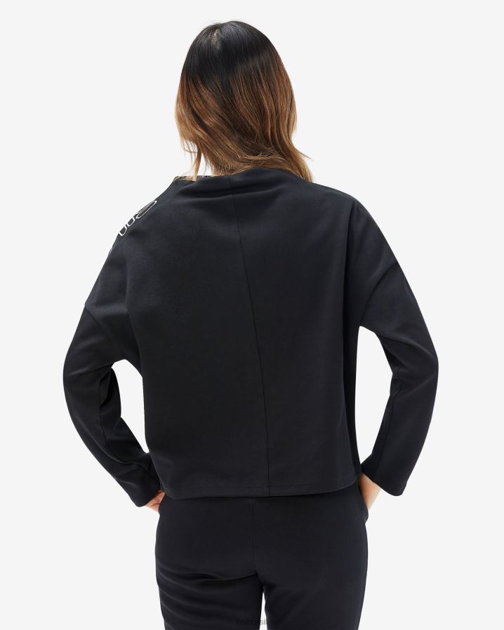 preto FILA top fila chiara feminino preto HXJFD2960