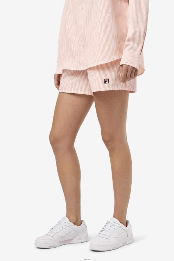 amêndoa coral/branco FILA ariella short fila coral amêndoa/branco HXJFD1694