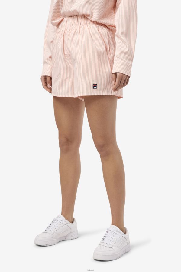 amêndoa coral/branco FILA ariella short fila coral amêndoa/branco HXJFD1694