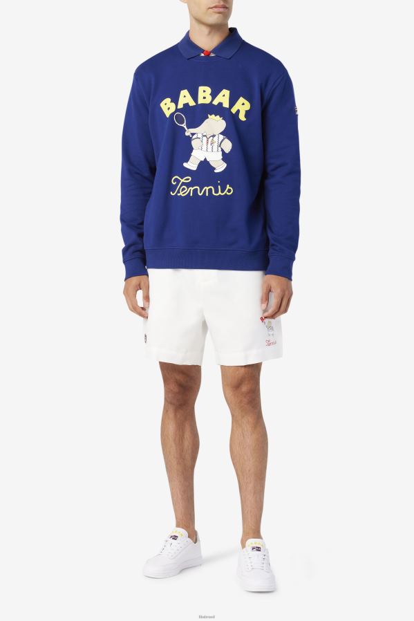 branco/azul farol/vermelho fogo FILA fila branco/beacon azul/firey vermelho fila x rb babar marckus short HXJFD1702