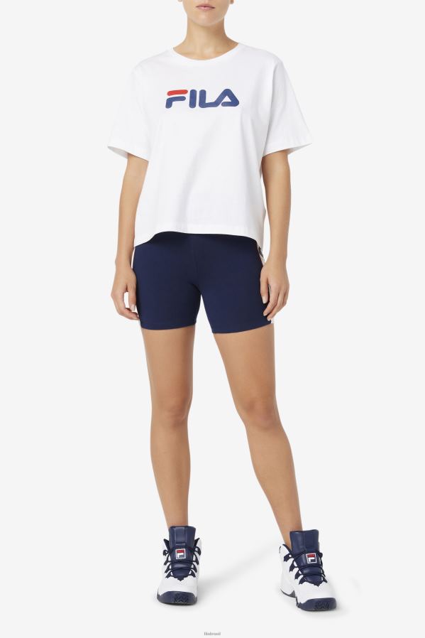 casaco de lã FILA short fila peacoat davina bike HXJFD1642