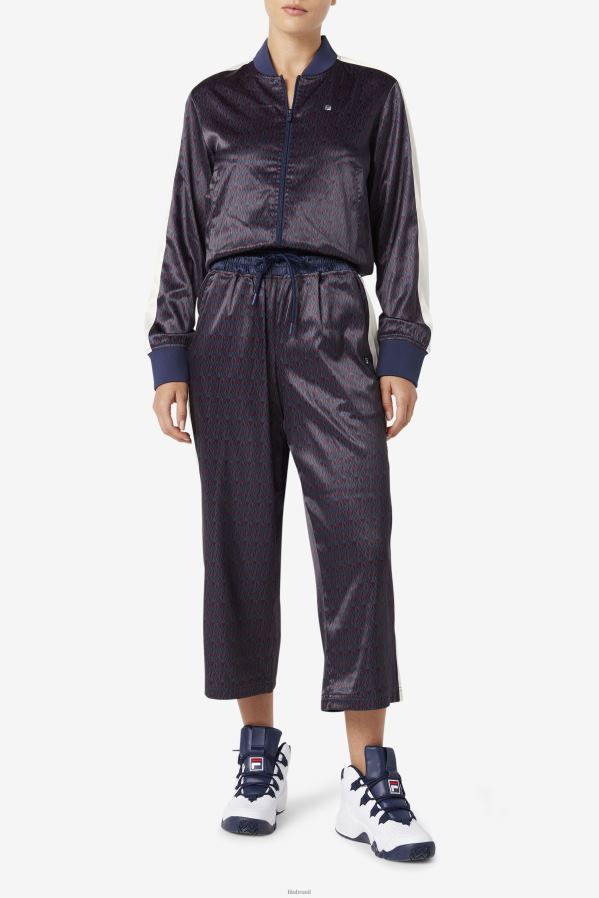 casaco / tofu FILA aviana calça cropped de cetim fila peacoat/tofu HXJFD1664