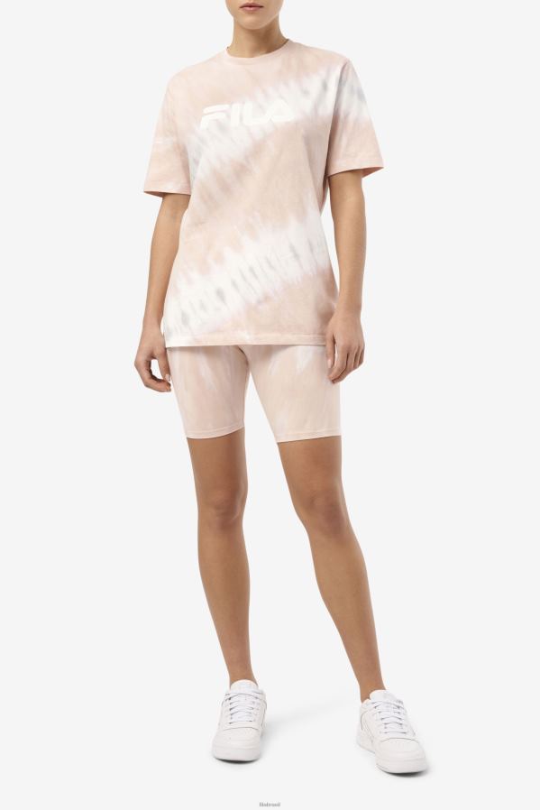 gardênia/bloco branco/belga FILA short bike fila gardenia/branco/belga bloco taima tie dye HXJFD1678
