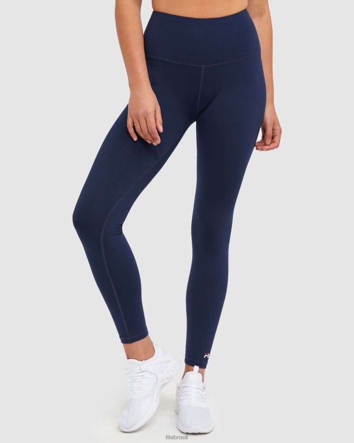 nova marinha FILA New Navy Classic Feminino Full Tight Fila HXJFD2898