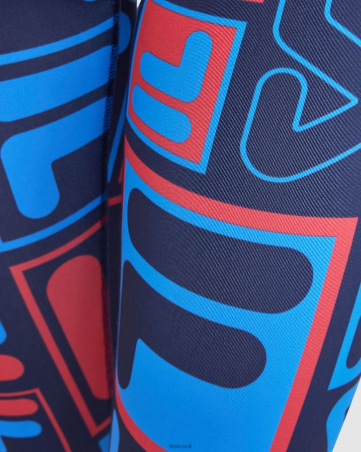 nova marinha FILA meia-calça fila feminina anja azul marinho HXJFD2827