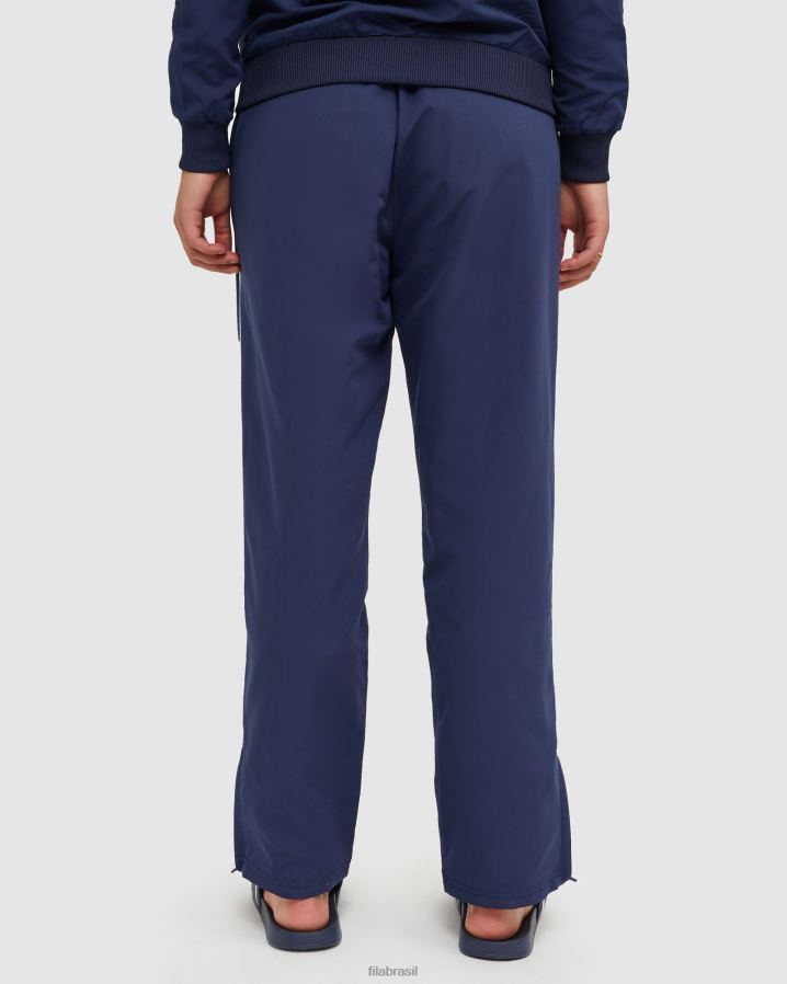 nova marinha FILA nova calça de microfibra feminina clássica azul marinho fila HXJFD2904