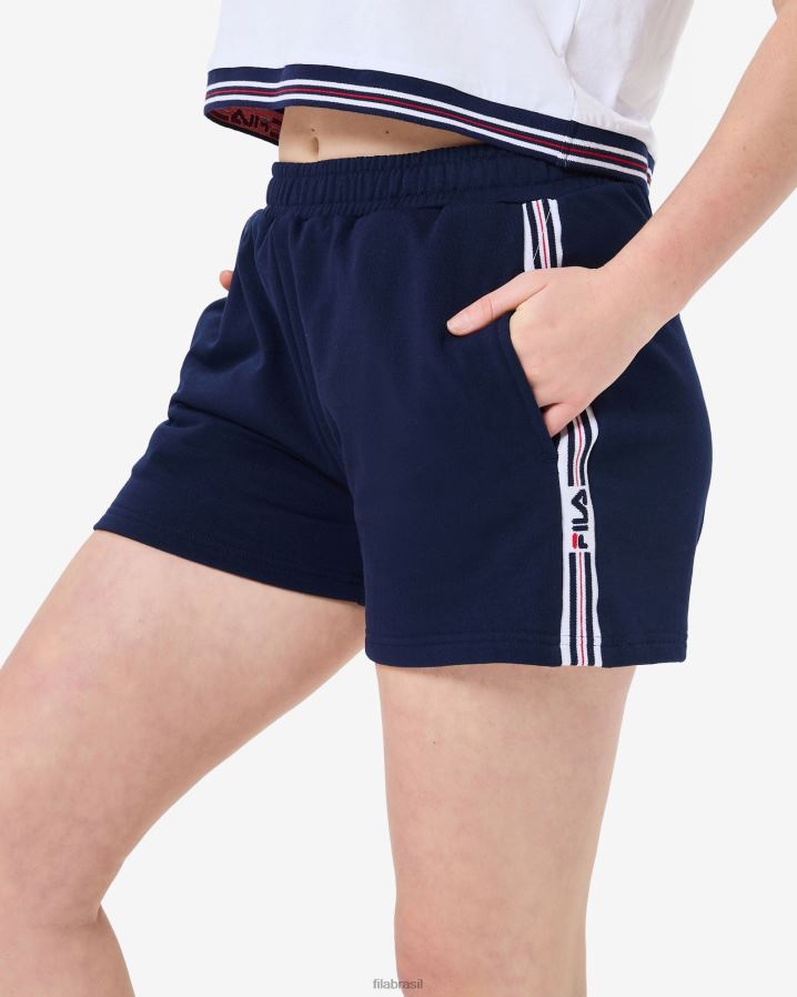 nova marinha FILA shorts lia feminino fila azul marinho HXJFD2993