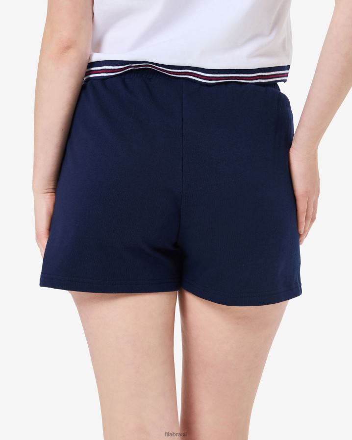 nova marinha FILA shorts lia feminino fila azul marinho HXJFD2993