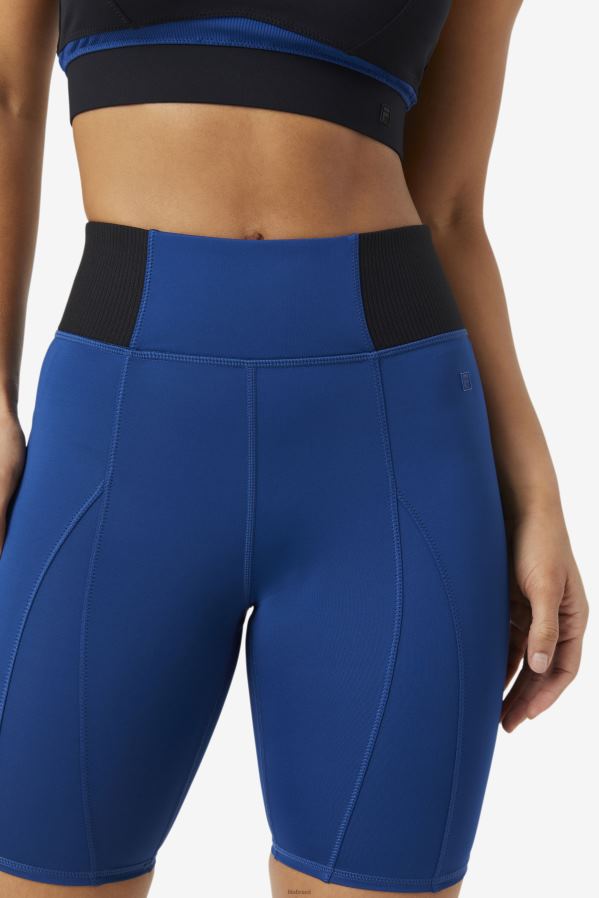 peônia da marinha FILA short de bicicleta com textura peônia azul marinho fila forza 8 polegadas HXJFD1959