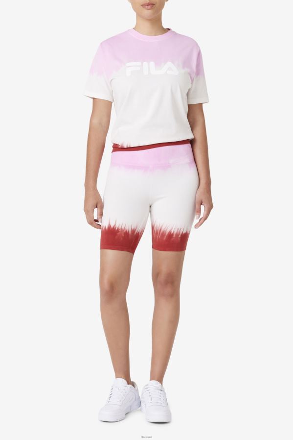 pirueta/branco/vermelho terra FILA short taima tie dye bike fila pirouette/branco/vermelho terra HXJFD1682
