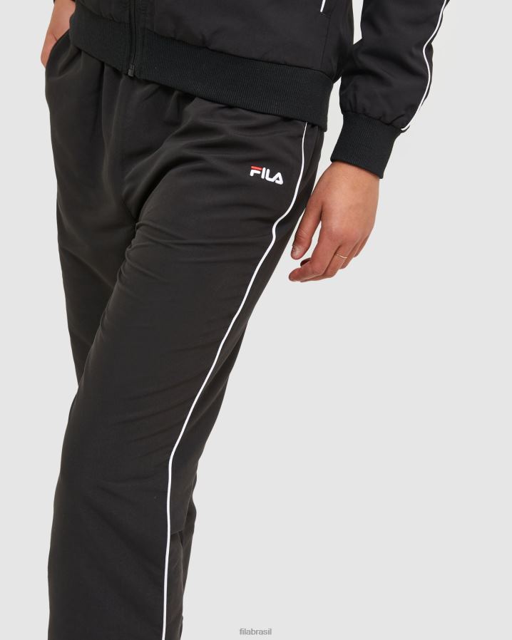 preto FILA calça fila classic feminina de microfibra preta HXJFD2899