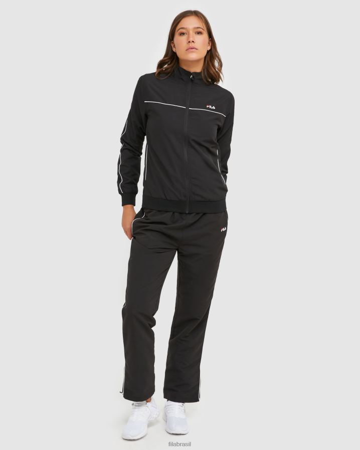 preto FILA calça fila classic feminina de microfibra preta HXJFD2899