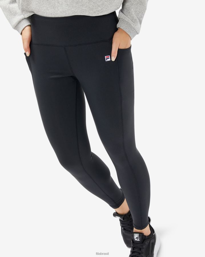 preto FILA emblema feminino preto fila 2.0 tight HXJFD2982