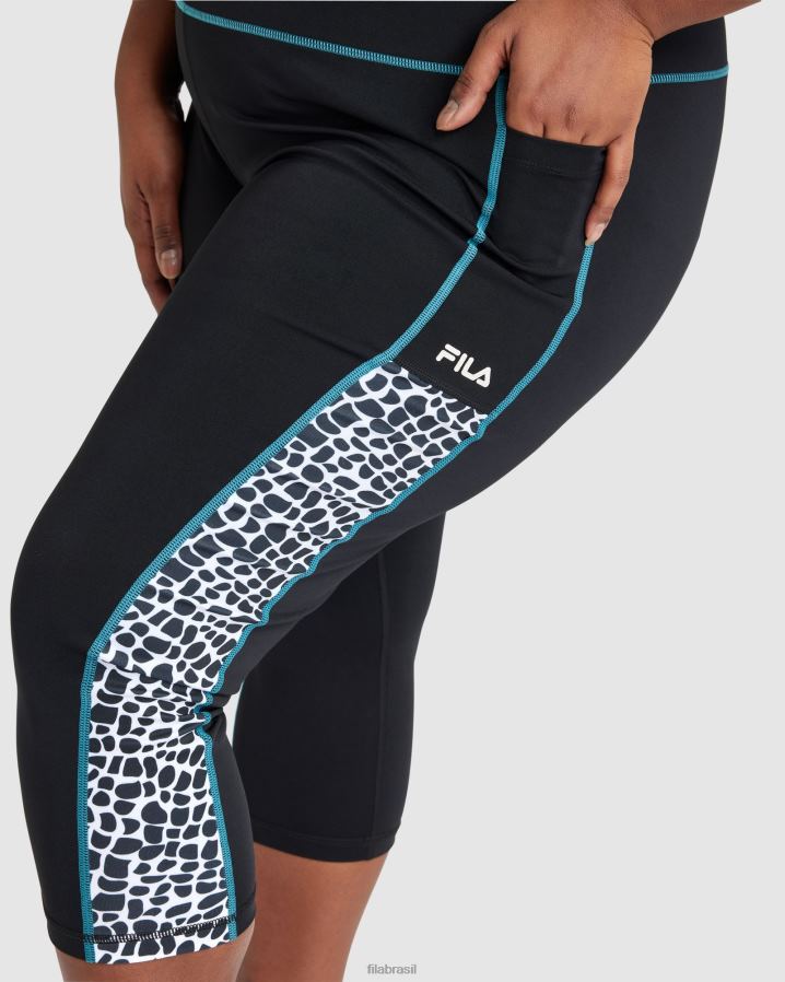 preto FILA fila rebecca 3/4 preto feminino HXJFD2849