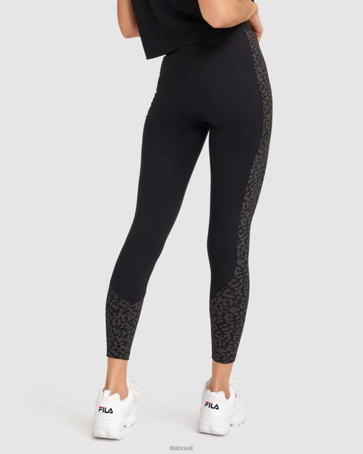 preto FILA legging cavalla feminina preta fila HXJFD2807