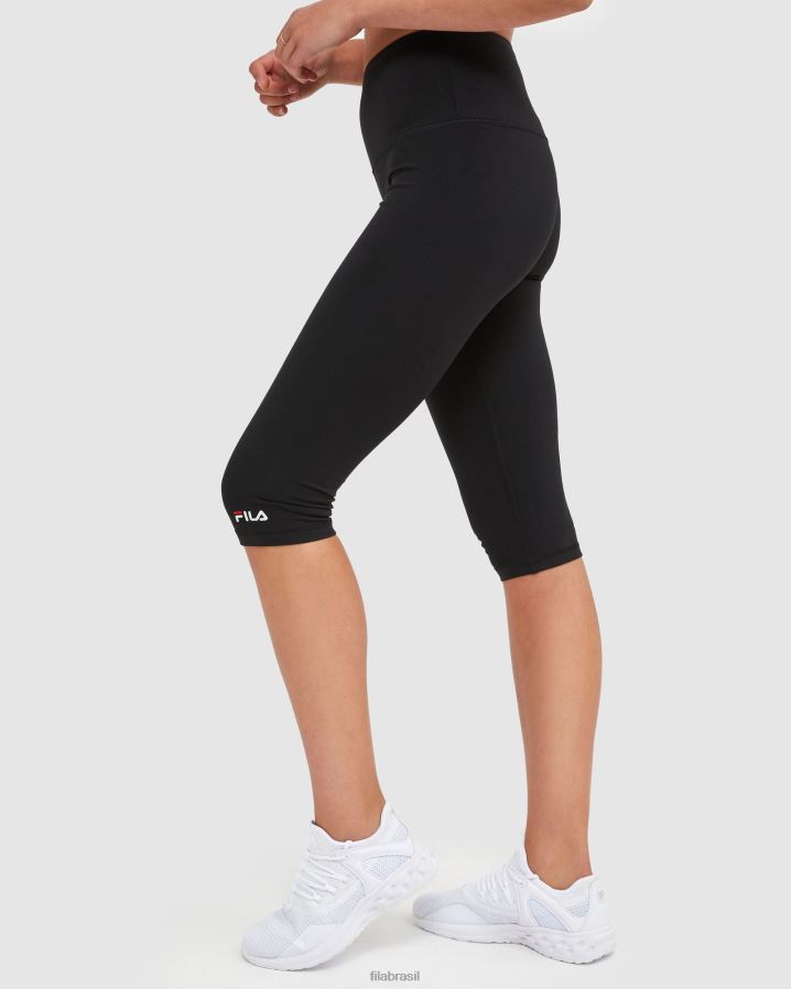 preto FILA meia capri feminina clássica fila preta HXJFD2876