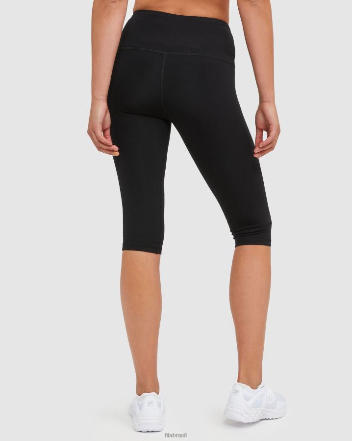 preto FILA meia capri feminina clássica fila preta HXJFD2876