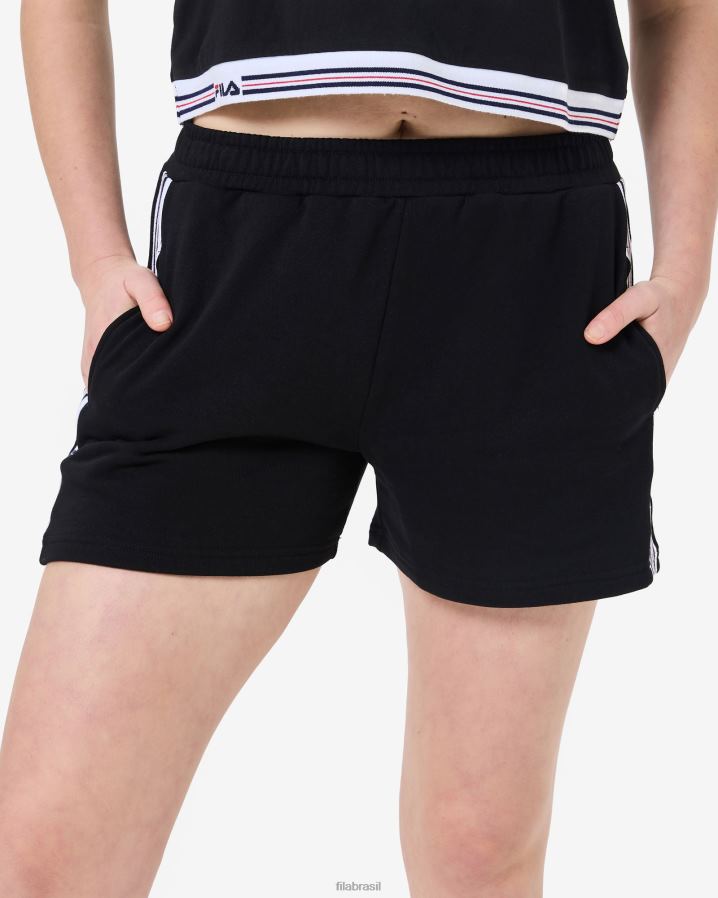 preto FILA short fila feminino preto HXJFD2992