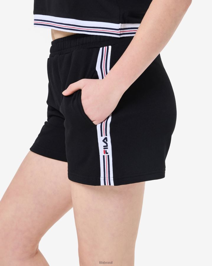 preto FILA short fila feminino preto HXJFD2992
