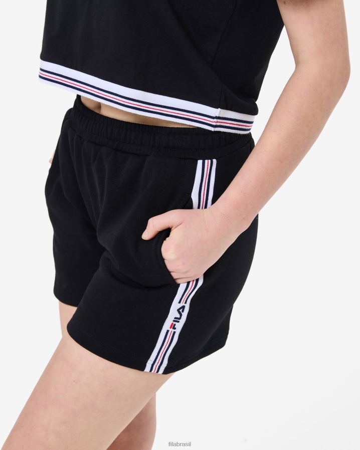 preto FILA short fila feminino preto HXJFD2992