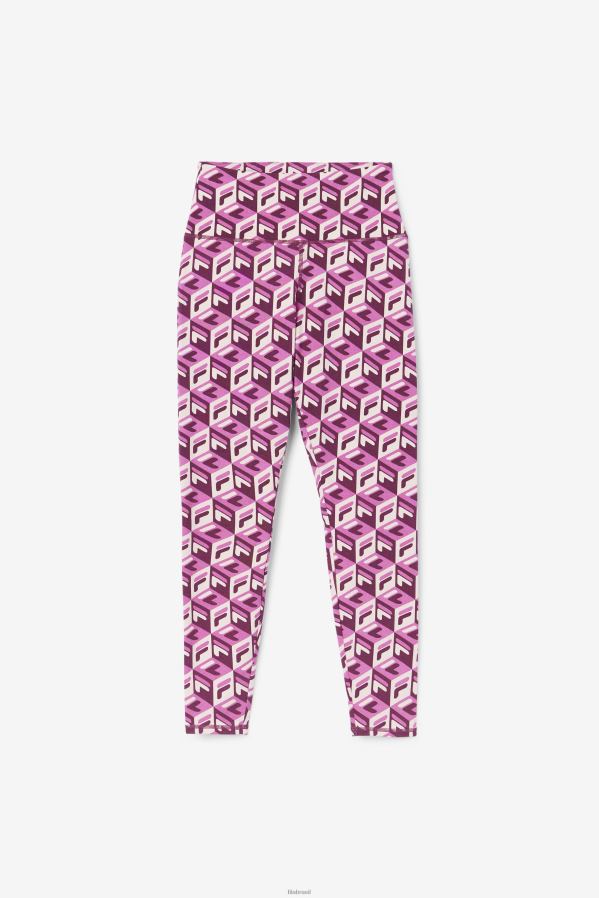 rouge/potpourri/vinho de uva FILA rouge/potpourri/vinho de uva karteras 7/8 tight fila HXJFD1704