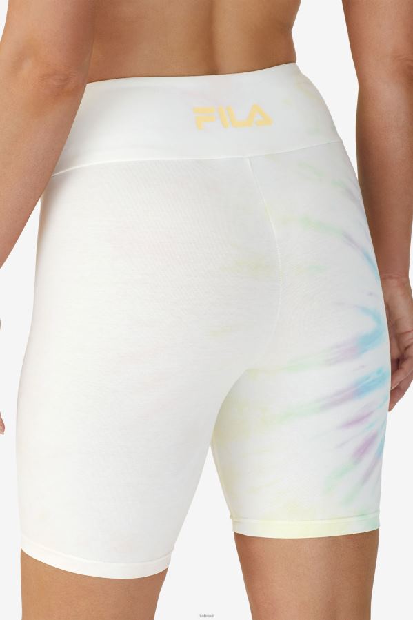 tie-dye creme duplo FILA Taima Tie Dye Bike Short Fila Double Cream Tie Dye HXJFD1676