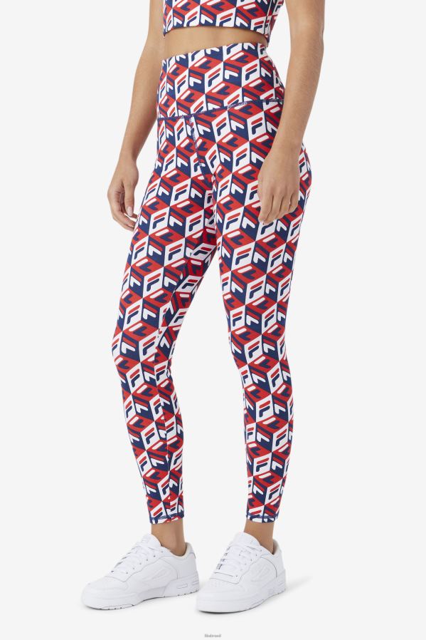 vermelho/marinho/branco FILA fila karteras 7/8 tight vermelho/marinho/branco HXJFD1705