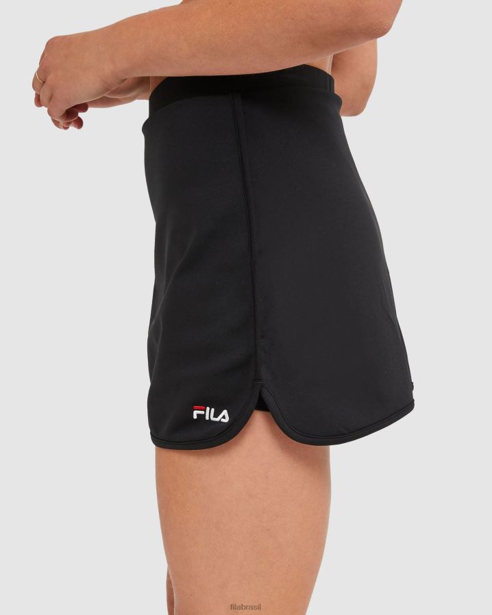 preto FILA saia fila preta clássica feminina HXJFD2878