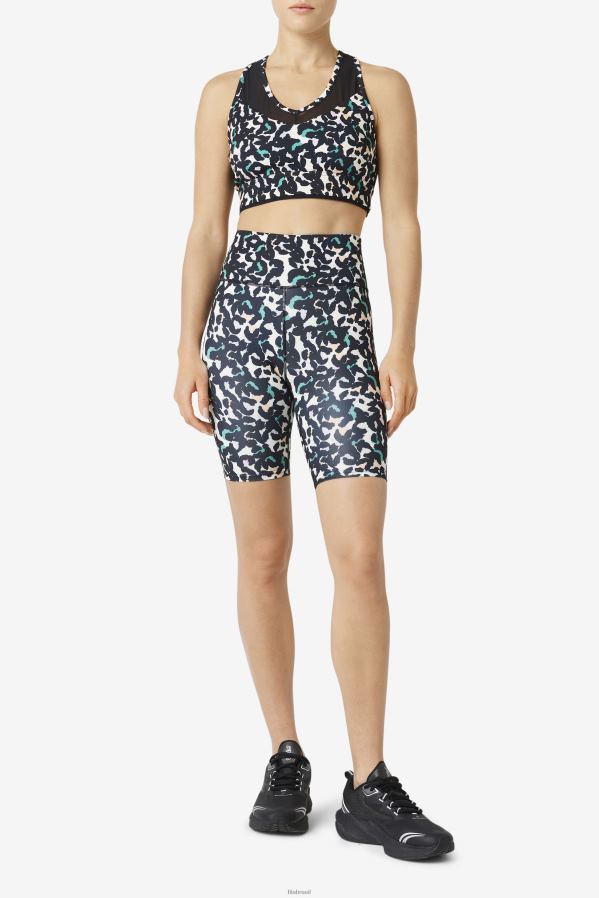 animal preto FILA sutiã uplift racerback top fila preto animal HXJFD1802