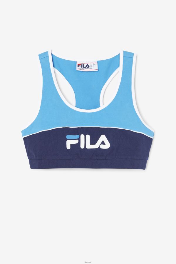 azul francês FILA top de sutiã kairi fila azul francês HXJFD1442
