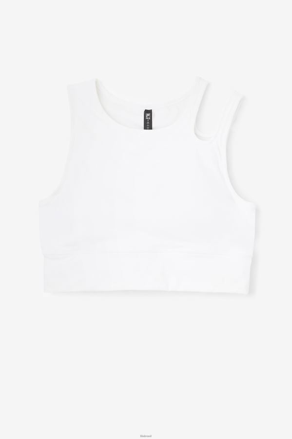 branco FILA sutiã branco uplift slice crop top fila HXJFD1854