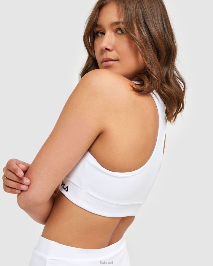 branco FILA sutiã fila branco clássico feminino HXJFD2896