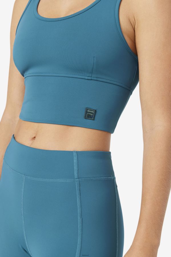 coral azul FILA sutiã kora top azul coral fila HXJFD1421