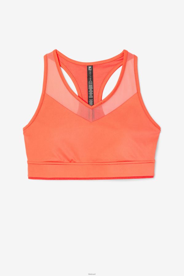 coral quente FILA sutiã fila uplift racerback top coral HXJFD1849
