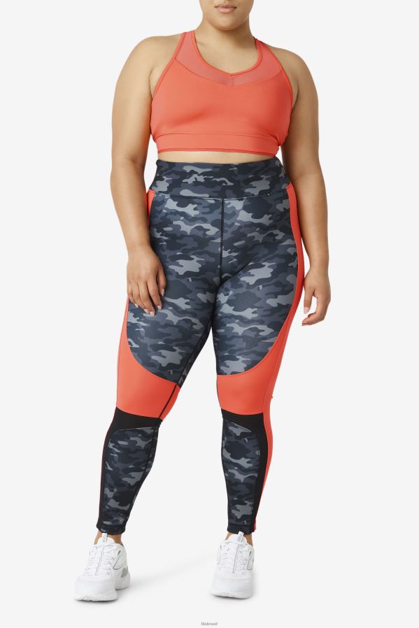 coral quente FILA sutiã fila uplift racerback top coral HXJFD1849