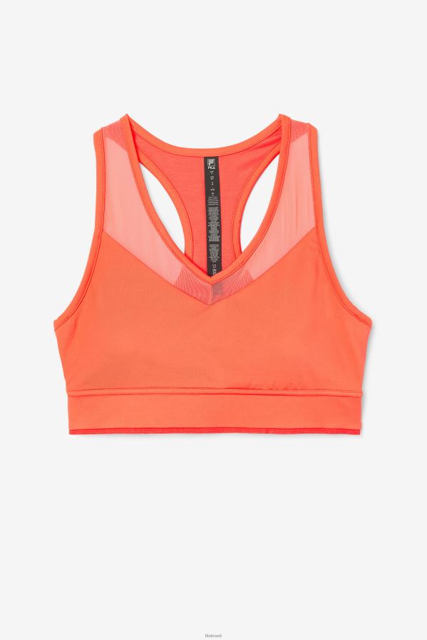 coral quente FILA top de sutiã racerback coral uplift fila HXJFD1806